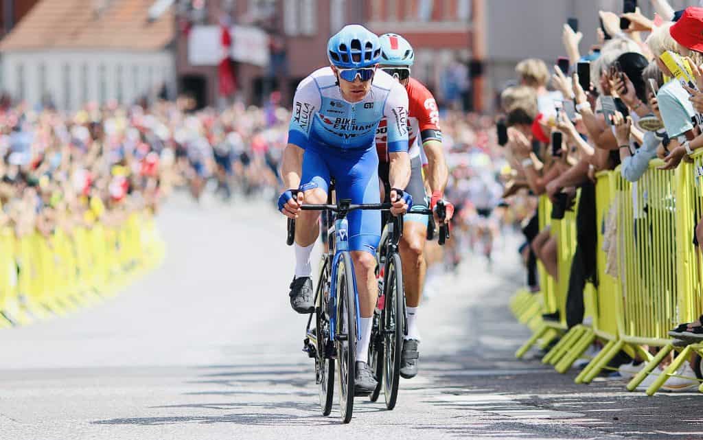 The Tour de France peloton in Vejle
