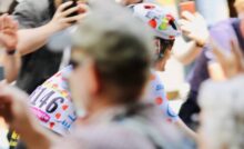 Want to become King of The Mountain (KOM)? Here is an image of Magnus Cort in Tour de France 2022