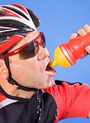 Rehydration after cycling training