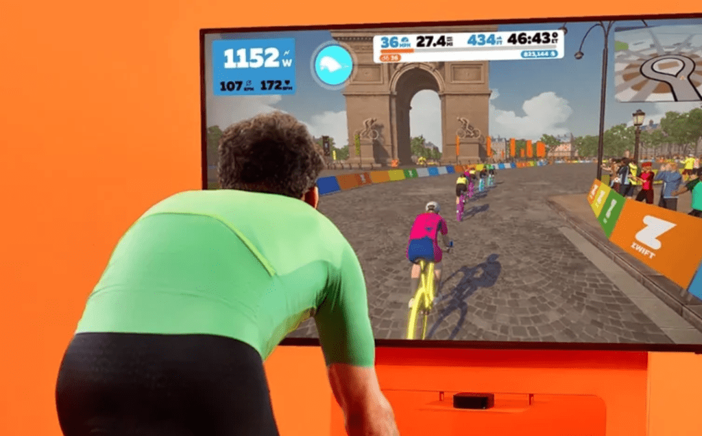 Compete with your cycling friends on Zwift